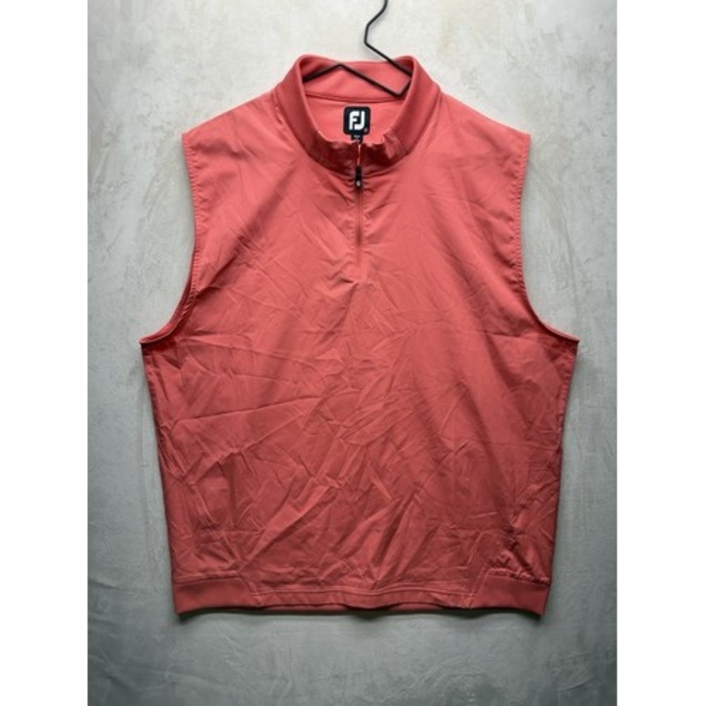 FootJoy Golf Vest Men's Extra Large Windbreaker Lightweight 1/2 Zip NWT Stretch